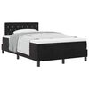 vidaXL Boxspringbett mit Matratze Schwarz 120 x 200 cm Samt