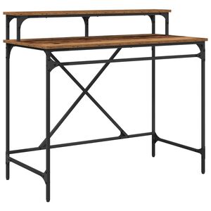 vidaXL Schreibtisch Altholz 100 x 50 x 90 cm Holzwerkstoff