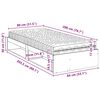 vidaXL Tagesbett mit Matratze Wei&szlig; 80x200 cm Massivholz Kiefer