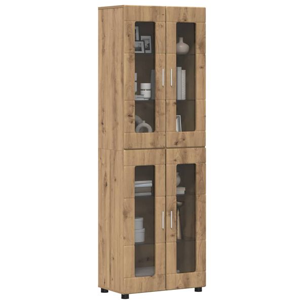 vidaXL Highboard FLORIN Artisan-Eiche 60 x 35 x 182 cm Holzwerkstoff