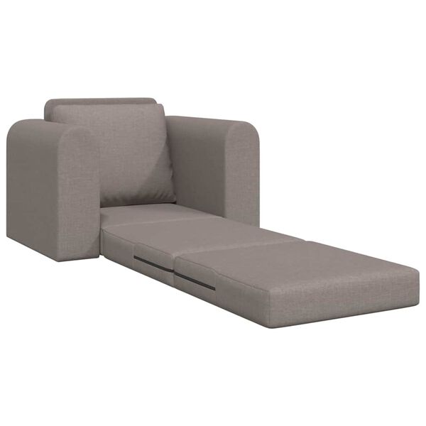vidaXL Schlafsofa Taupe 98 x 71 x 83 cm Stoff