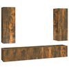 vidaXL 5-tlg. TV-Schrank-Set R&auml;uchereiche Holzwerkstoff