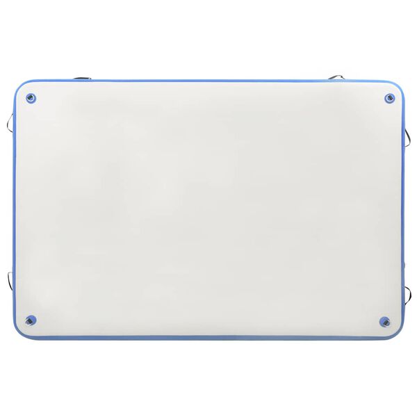 vidaXL Aufblasbare Schwimmmatte Blau und Wei&szlig; 200x150x15 cm