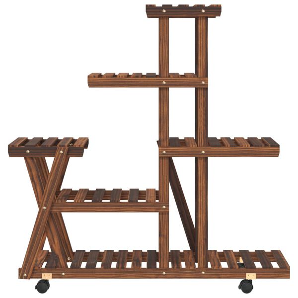 vidaXL Blumenst&auml;nder mit Rollen 95x25x101 cm Massivholz Tanne