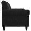vidaXL 2-Sitzer-Sofa Schwarz 140 cm Samt