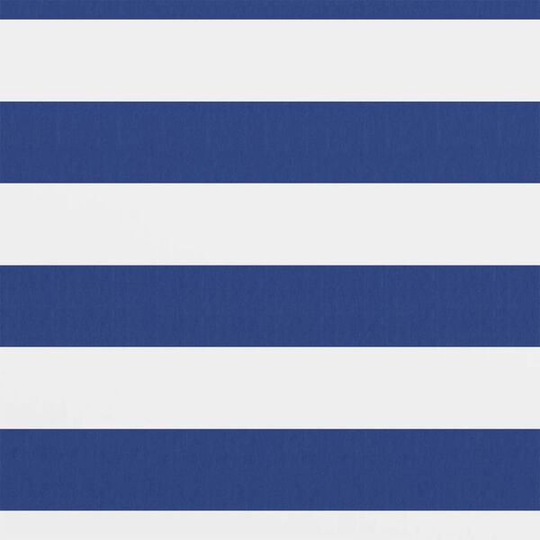 vidaXL Balkon-Sichtschutz Wei&szlig; und Blau 120x500 cm Oxford-Gewebe