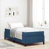 vidaXL Boxspringbett Blau 100 x 200 cm Stoff