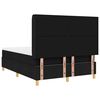 vidaXL Boxspringbett mit Matratze Schwarz 140 x 190 cm Stoff