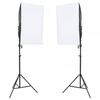 vidaXL Fotostudio-Set mit Beleuchtung, Hintergrund und Reflektor