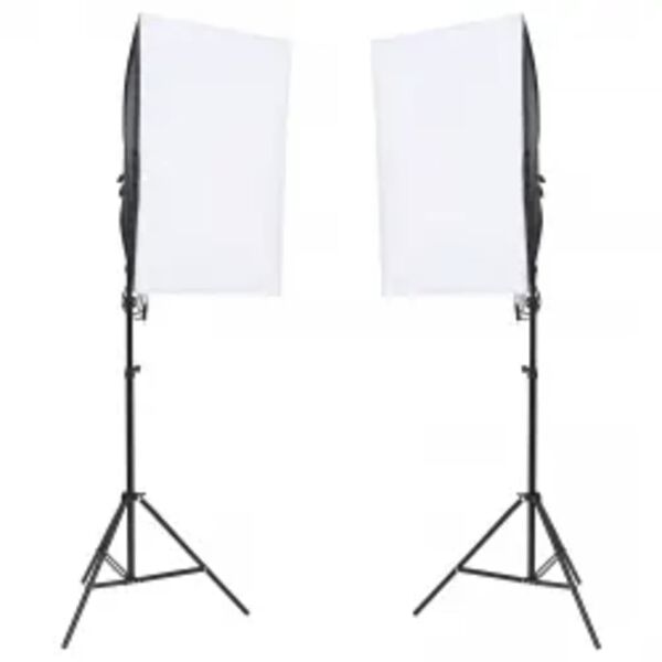 vidaXL Fotostudio-Set mit Beleuchtung, Hintergrund und Reflektor