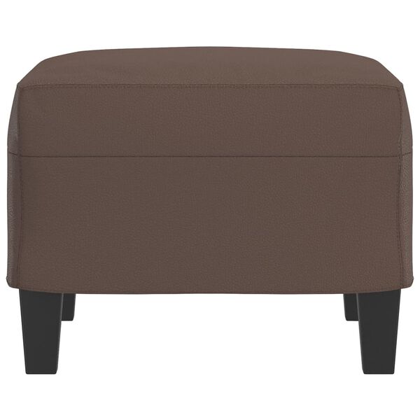 vidaXL Fu&szlig;hocker Braun 60x50x41 cm Kunstleder