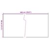 vidaXL Balkon-Sichtschutz Braun und Schwarz 500x80 cm Poly Rattan