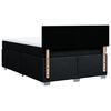 vidaXL Boxspringbett mit Matratze Schwarz 160x200 cm Stoff