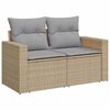 vidaXL Garten-Sofa-Set 8 pcs Beige Poly-Rattan