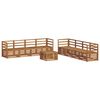 vidaXL Outdoor-Sofagarnitur 9 stk. Natur