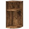 vidaXL Beistelltisch Ger&auml;ucherte Eiche 29,6 x 29,6 x 60 cm