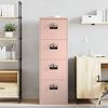vidaXL Aktenschrank Rosa 44 x 50 x 106,5 cm Kaltgewalzter Stahl