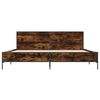 vidaXL Bettgestell R&auml;uchereiche 180x200 cm Holzwerkstoff und Metall