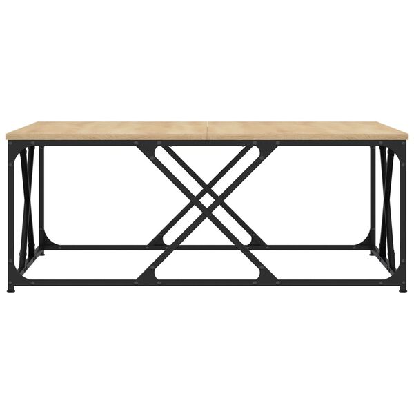 vidaXL Couchtisch Sonoma-Eiche 100x100x40 cm Holzwerkstoff