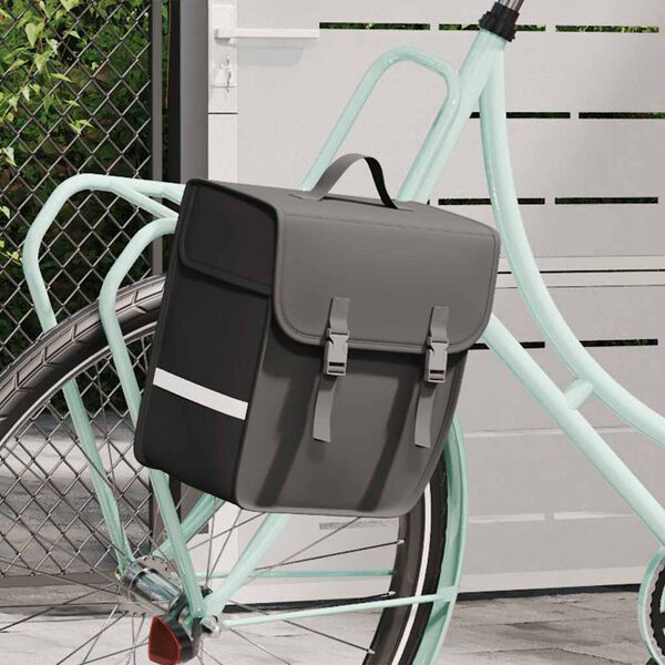 vidaXL Fahrradtasche f&uuml;r Gep&auml;cktr&auml;ger Wasserdicht 21 L Schwarz