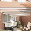 vidaXL Einziehbare Markise Beige 350 x 250 cm Polyester und Aluminium