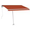 vidaXL Standmarkise Automatisch 300x250 cm Orange/Braun