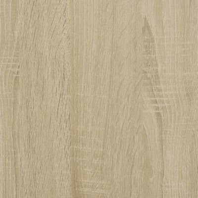 vidaXL Bettgestell Sonoma-Eiche 150x200 cm Holzwerkstoff