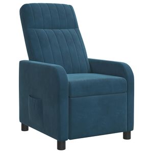 vidaXL Liegesessel Blau Samt (V)