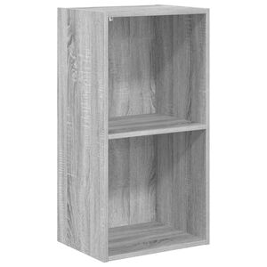 vidaXL B&uuml;cherregal Grau Sonoma 40x30x77 cm Holzwerkstoff
