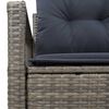 vidaXL Garten-Sofa mit Kissen 120 x 62 x 69 cm Poly-Rattan