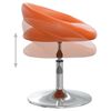 vidaXL Esszimmerst&uuml;hle 2 Stk. Drehbar Orange Kunstleder