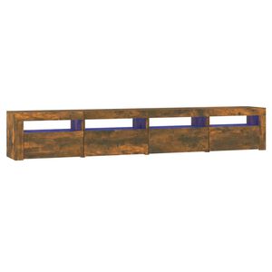 vidaXL TV-Schrank mit LED-Leuchten R&auml;uchereiche 240x35x40 cm