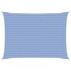 vidaXL Sonnensegel 5 x 8 m HDPE Rechteckig Blau und Wei&szlig;