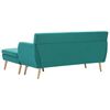 vidaXL Sofa L-Form Stoff 171,5x138x81,5 cm Grün