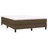 vidaXL Boxspringbett mit Matratze Dunkelbraun 140x190 cm Stoff
