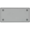 vidaXL Magnettafel Wandmontage Schwarz 60x30 cm Hartglas