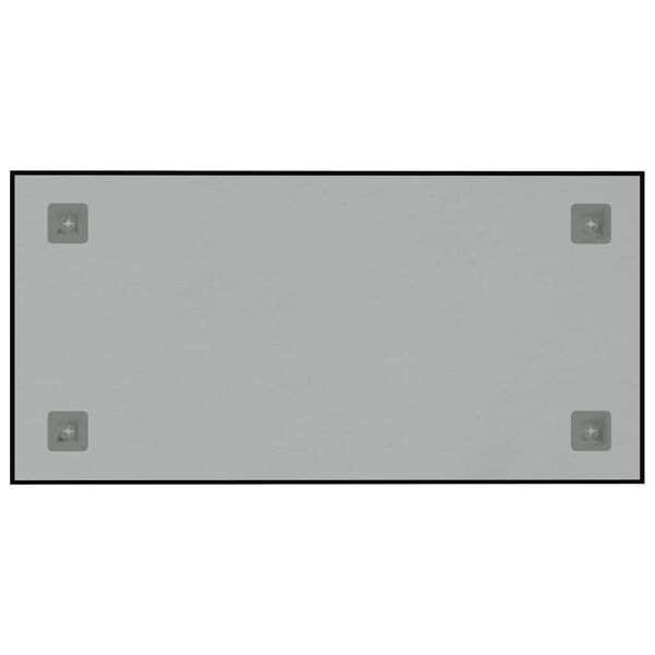 vidaXL Magnettafel Wandmontage Schwarz 60x30 cm Hartglas