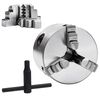 vidaXL 3-Backen-Drehfutter Selbstzentrierend 80 mm Stahl
