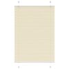 vidaXL Plissee Creme 90x150 cm Stoffbreite 89,4 cm Polyester
