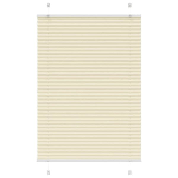 vidaXL Plissee Creme 90x150 cm Stoffbreite 89,4 cm Polyester