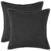 vidaXL Kissenbezug 2 stk. HOUTEN Dunkelgrau 40 x 40 cm Boucl&eacute;