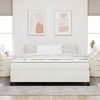 vidaXL Boxspringbett Creme 180 x 200 cm Cordstoff