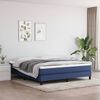 vidaXL Boxspringbettgestell Blau 160x200 cm Stoff