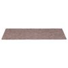 vidaXL Stufenmatten Selbstklebend 5 Stk. 65x21x4 cm Hellbraun Rechteckiger Rand