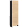 vidaXL Highboard Schwarz Eichen-Optik 50x35x180 cm Holzwerkstoff