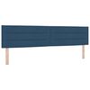 vidaXL Boxspringbett mit Matratze Blau 200 x 200 cm Polyester