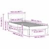 vidaXL Bettrahmen mit Kopfteil Wei&szlig; 100 x 200 cm Massives Kiefernholz