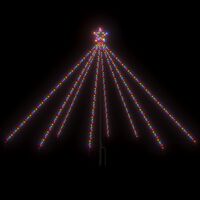vidaXL Weihnachtsbaum-Lichterketten Indoor Outdoor 400 LEDs Bunt 2,5 m