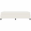 vidaXL Bettrahmen mit Matratze Creme 120 x 190 cm Stoff