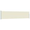 vidaXL Ausziehbare Seitenmarkise 120&times;500 cm Creme